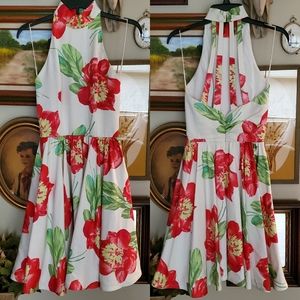 **SOLD** Bill Blass Evening Halter Skater Dress Size 4